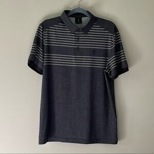 LPGA Gray White Striped Women's Golf Shirt NWT sz 105